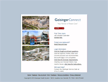 Tablet Screenshot of connect.geisinger.org